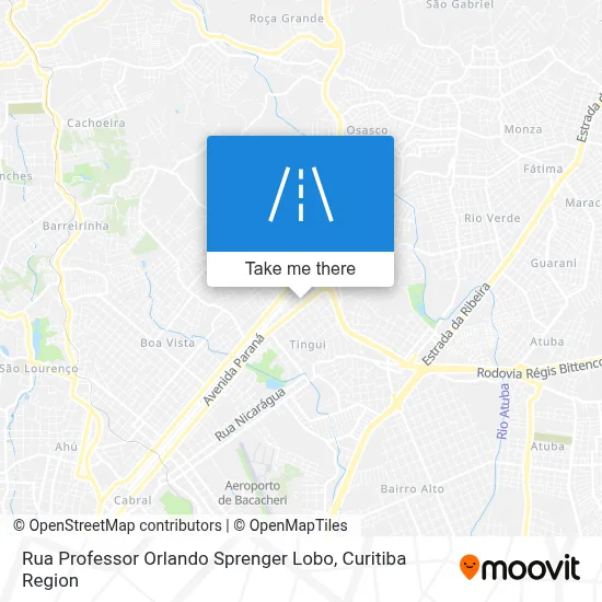 Rua Professor Orlando Sprenger Lobo map