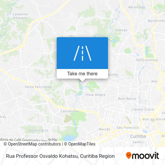 Rua Professor Osvaldo Kohatsu map