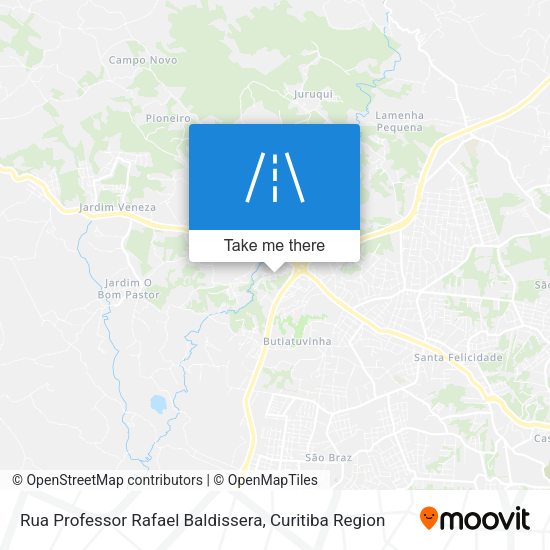 Rua Professor Rafael Baldissera map