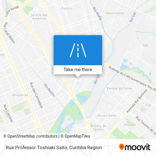 Rua Professor Toshiaki Saito map