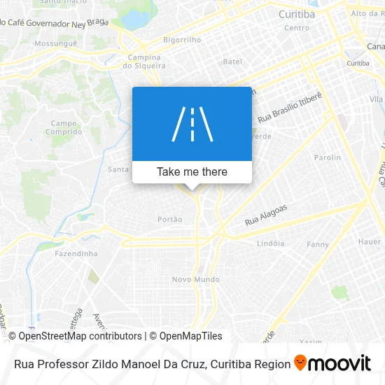 Rua Professor Zildo Manoel Da Cruz map