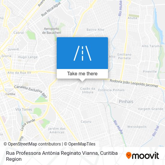 Rua Professora Antônia Reginato Vianna map