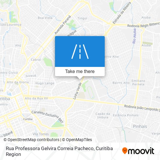 Rua Professora Gelvira Correia Pacheco map