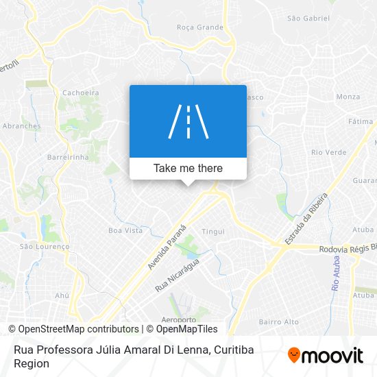 Rua Professora Júlia Amaral Di Lenna map