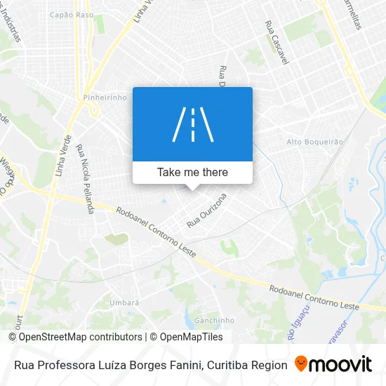 Rua Professora Luíza Borges Fanini map