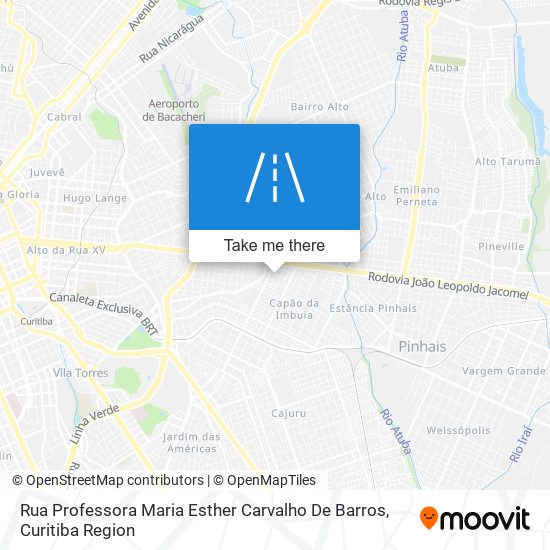 Rua Professora Maria Esther Carvalho De Barros map