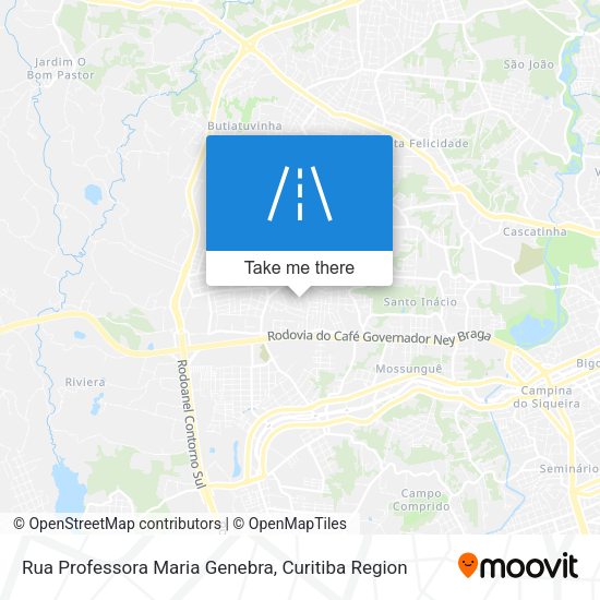 Rua Professora Maria Genebra map
