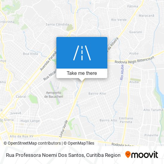 Mapa Rua Professora Noemi Dos Santos