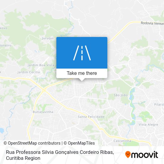 Rua Professora Silvia Gonçalves Cordeiro Ribas map