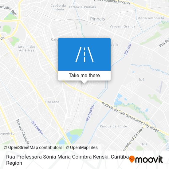 Rua Professora Sônia Maria Coimbra Kenski map