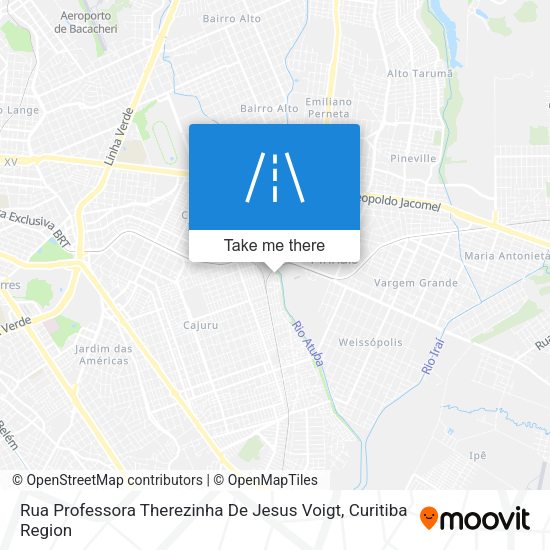 Rua Professora Therezinha De Jesus Voigt map