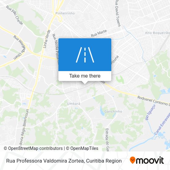 Rua Professora Valdomira Zortea map