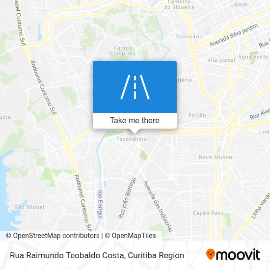 Rua Raimundo Teobaldo Costa map