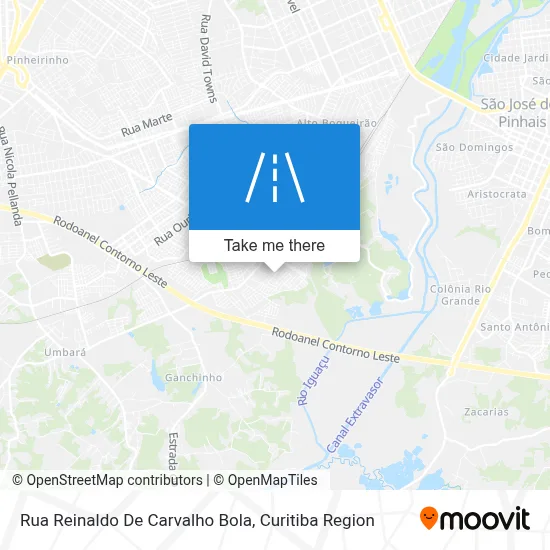 Rua Reinaldo De Carvalho Bola map