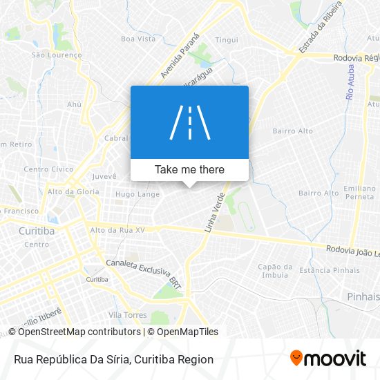 Mapa Rua República Da Síria