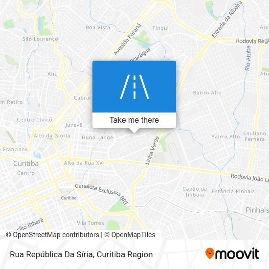 Rua República Da Síria map