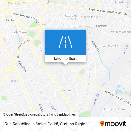 Rua República Islâmica Do Irã map