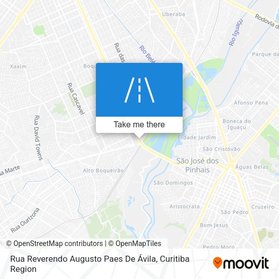 Rua Reverendo Augusto Paes De Ávila map