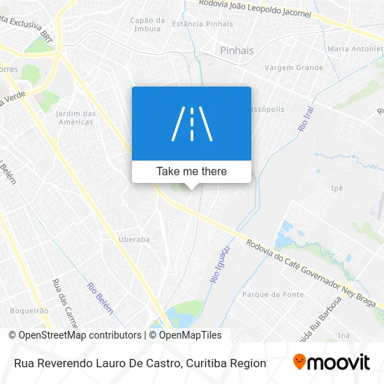 Rua Reverendo Lauro De Castro map