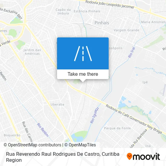 Rua Reverendo Raul Rodrigues De Castro map