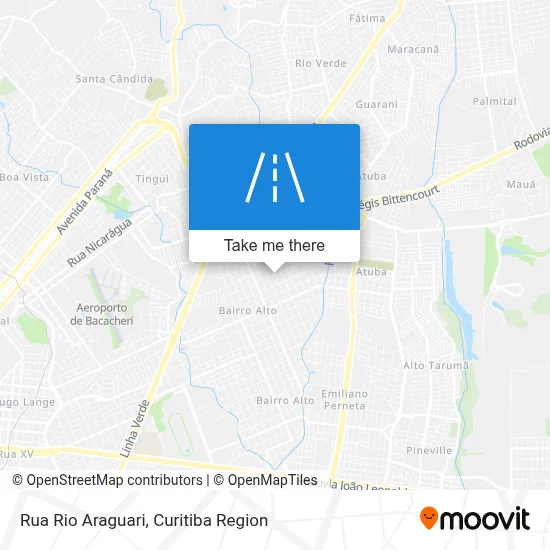 Rua Rio Araguari map