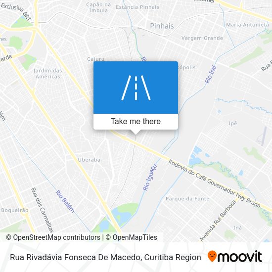 Rua Rivadávia Fonseca De Macedo map