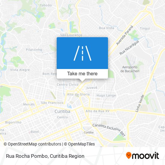 Mapa Rua Rocha Pombo