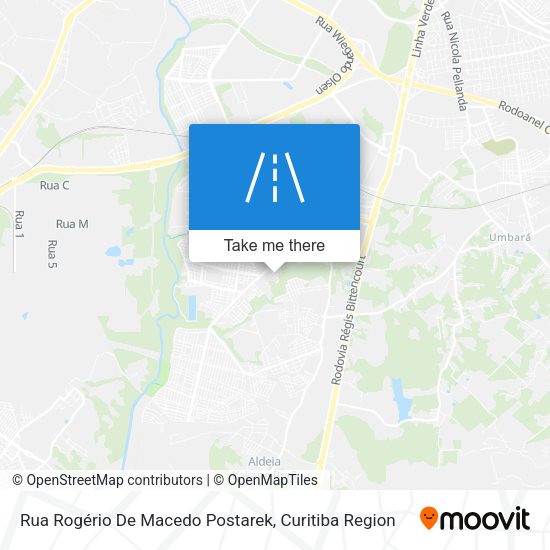 Rua Rogério De Macedo Postarek map