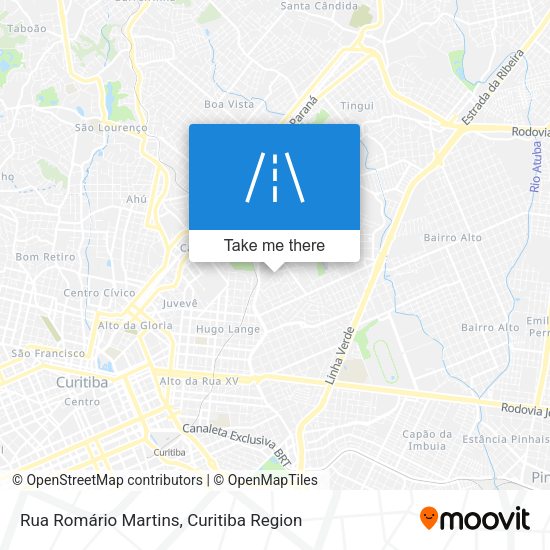 Rua Romário Martins map