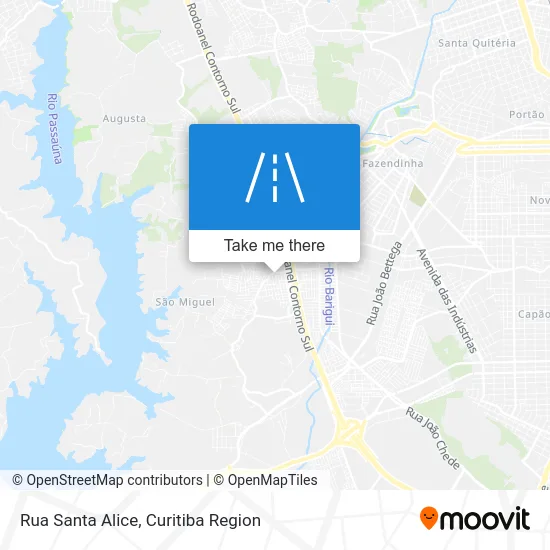 Rua Santa Alice map