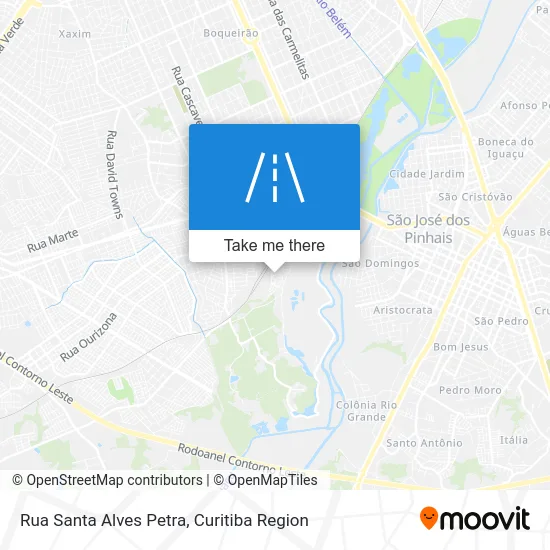 Rua Santa Alves Petra map