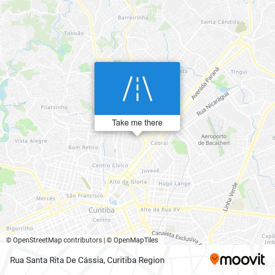 Mapa Rua Santa Rita De Cássia