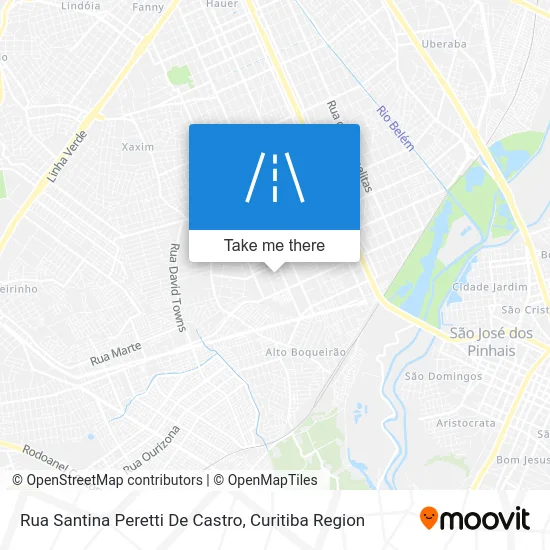 Rua Santina Peretti De Castro map