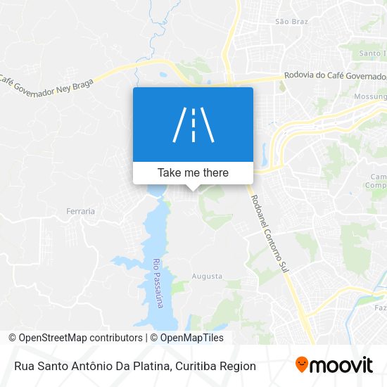 Rua Santo Antônio Da Platina map