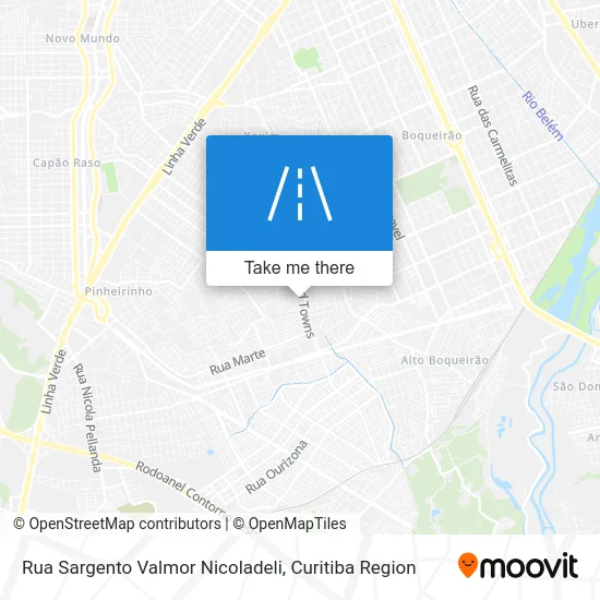 Rua Sargento Valmor Nicoladeli map