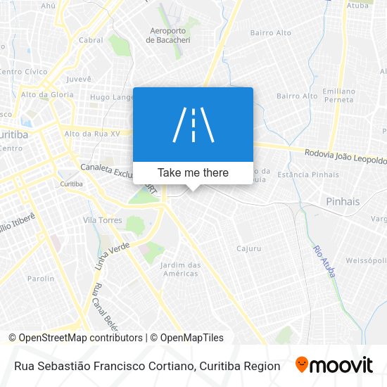 Rua Sebastião Francisco Cortiano map