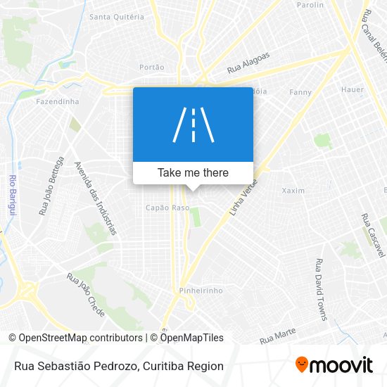 Rua Sebastião Pedrozo map