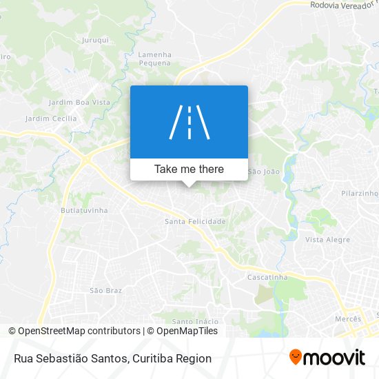 Mapa Rua Sebastião Santos