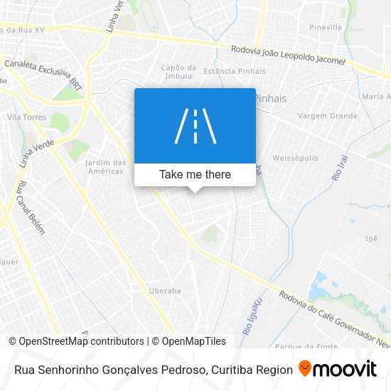 Rua Senhorinho Gonçalves Pedroso map