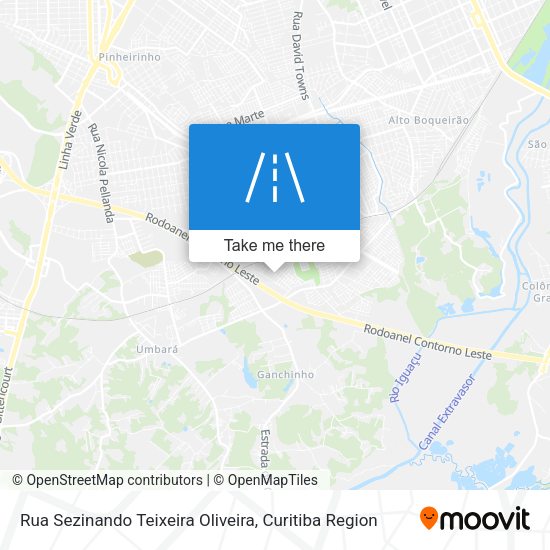 Rua Sezinando Teixeira Oliveira map