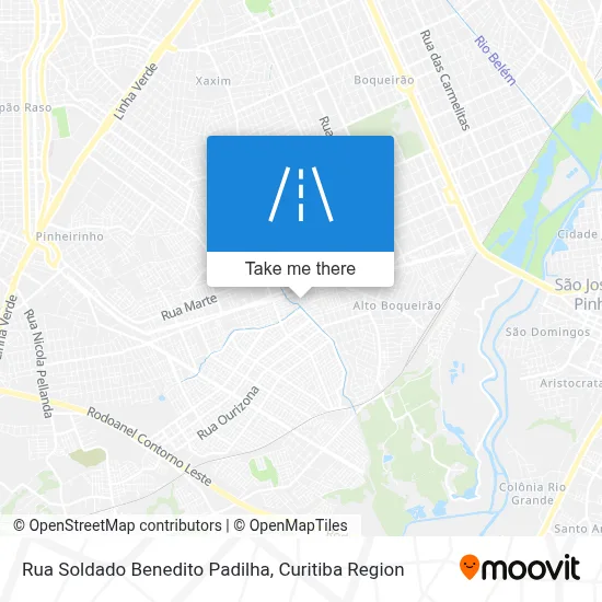 Rua Soldado Benedito Padilha map
