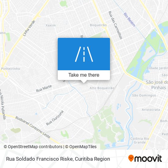 Mapa Rua Soldado Francisco Riske