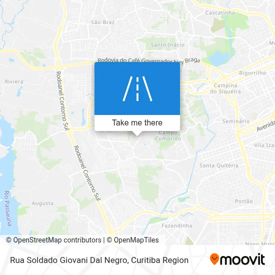 Rua Soldado Giovani Dal Negro map