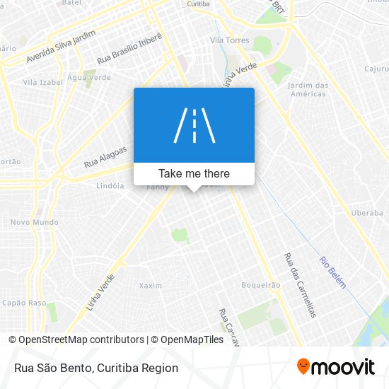 Rua São Bento map