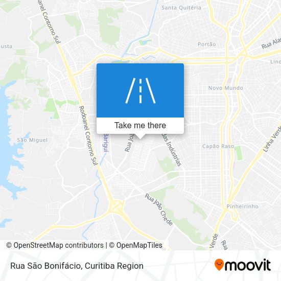 Rua São Bonifácio map