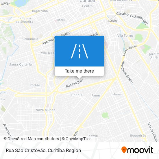 Rua São Cristóvão map