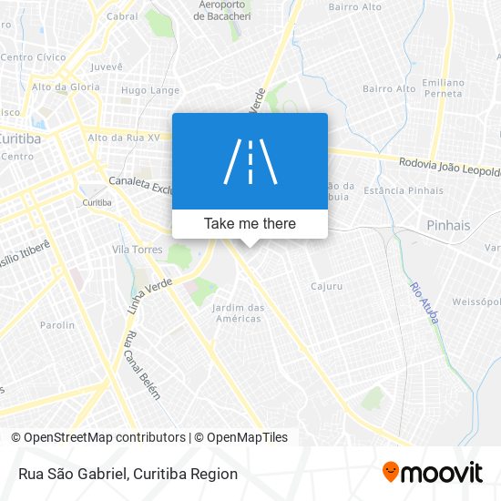 Mapa Rua São Gabriel