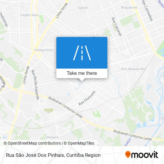 Mapa Rua São José Dos Pinhais