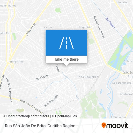 Rua São João De Brito map