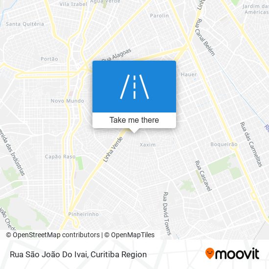 Rua São João Do Ivai map